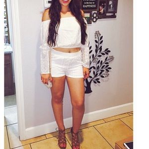 White set. Top and and shorts